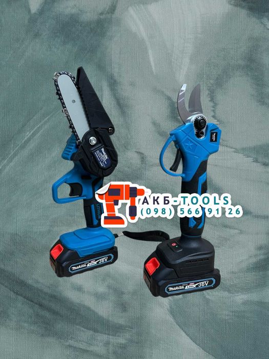 Садовий набір Makita 2/1 Секатор DMT50BL 30mm + Сучкоріз BCS36V 15cm