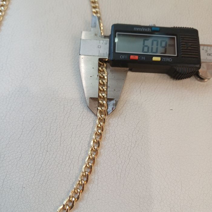 Złoty łańcuch pancerka dł 55cm