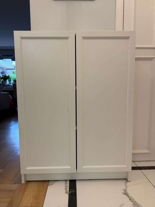 IKEA BILLY OXBERG Regał drzwi biały 80x30x106 cm