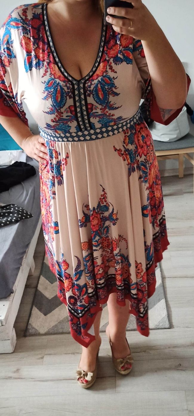 Sukienka 44 46 Boho