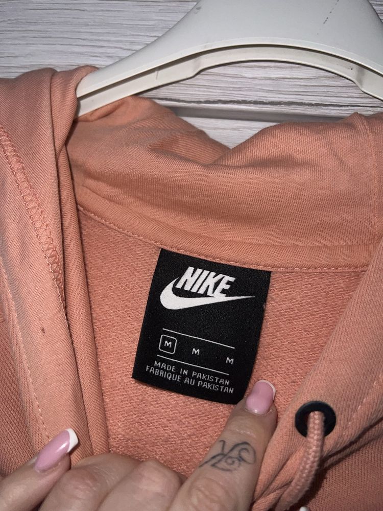 Bluza nike z kapturem morelowa