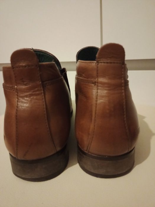 Buty botki półbuty męskie skórzane rozmiar 41-42