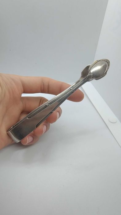 Posrebrzane szczypce do cukru / do lodu WMF Kreuzband jak Fraget Royal