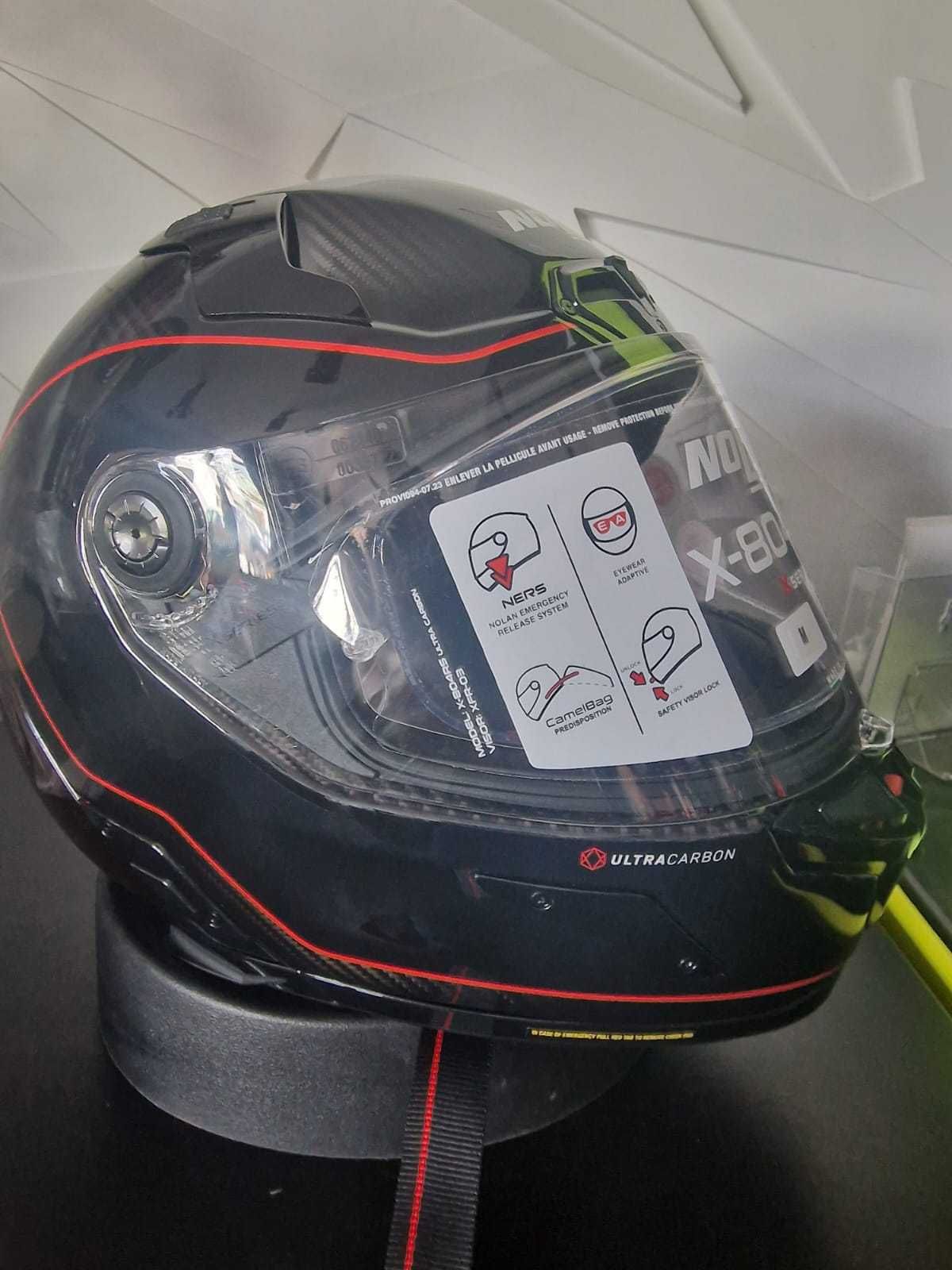 Kask motocyklowy NOLAN X-804 RS Ultra Carbon 'S'M'L BLACK/RED