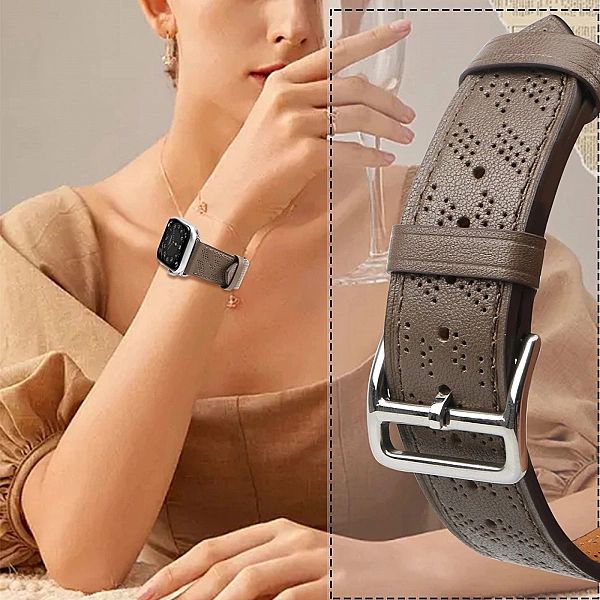 Strap Leather skórzany pasek Apple Watch SE, 9, 8, 7, 6, 5, 4, 3, 2, 1