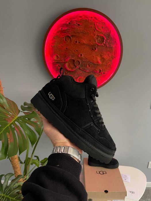 Уггі UGG Highland Hi Heritage Black ботікни чорні