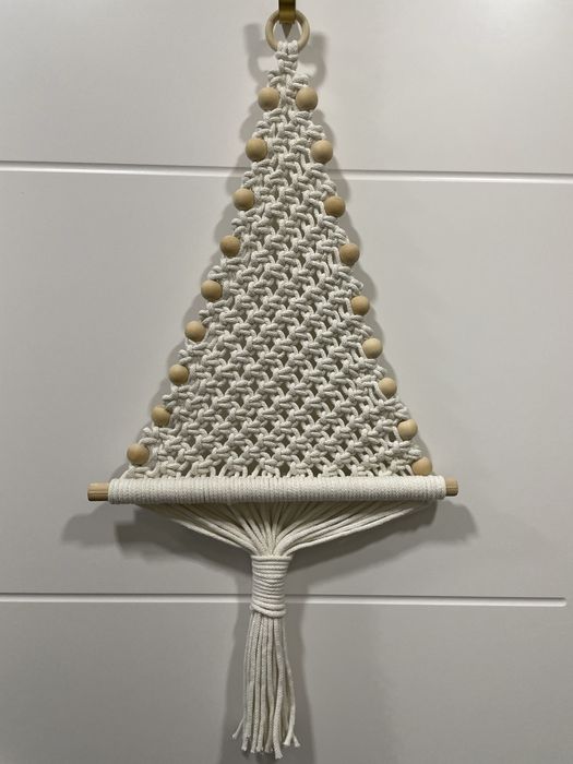 Choinka makrama plecionka święta dekoracja świąteczna