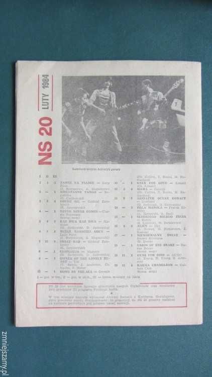 Magazyn Muzyczny Non Stop z lutego 1984