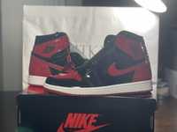 Air Jordan 1 Retro High OG Patent Bred r. 45