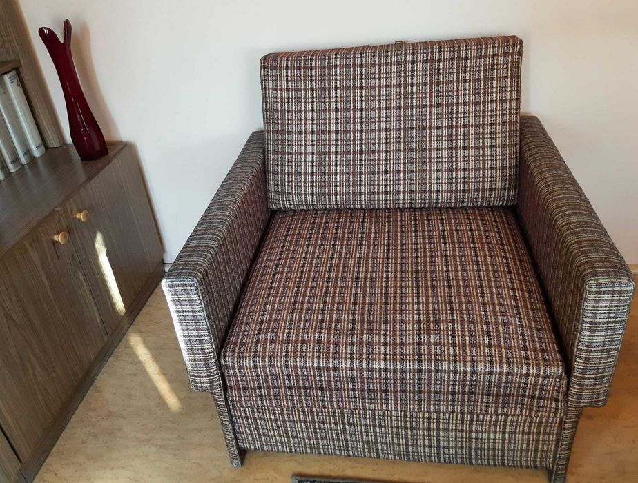Fotel rozkładany TYP amerykanka PRL