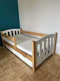 Łóżko dziecięce drewiane plus materac Rucken