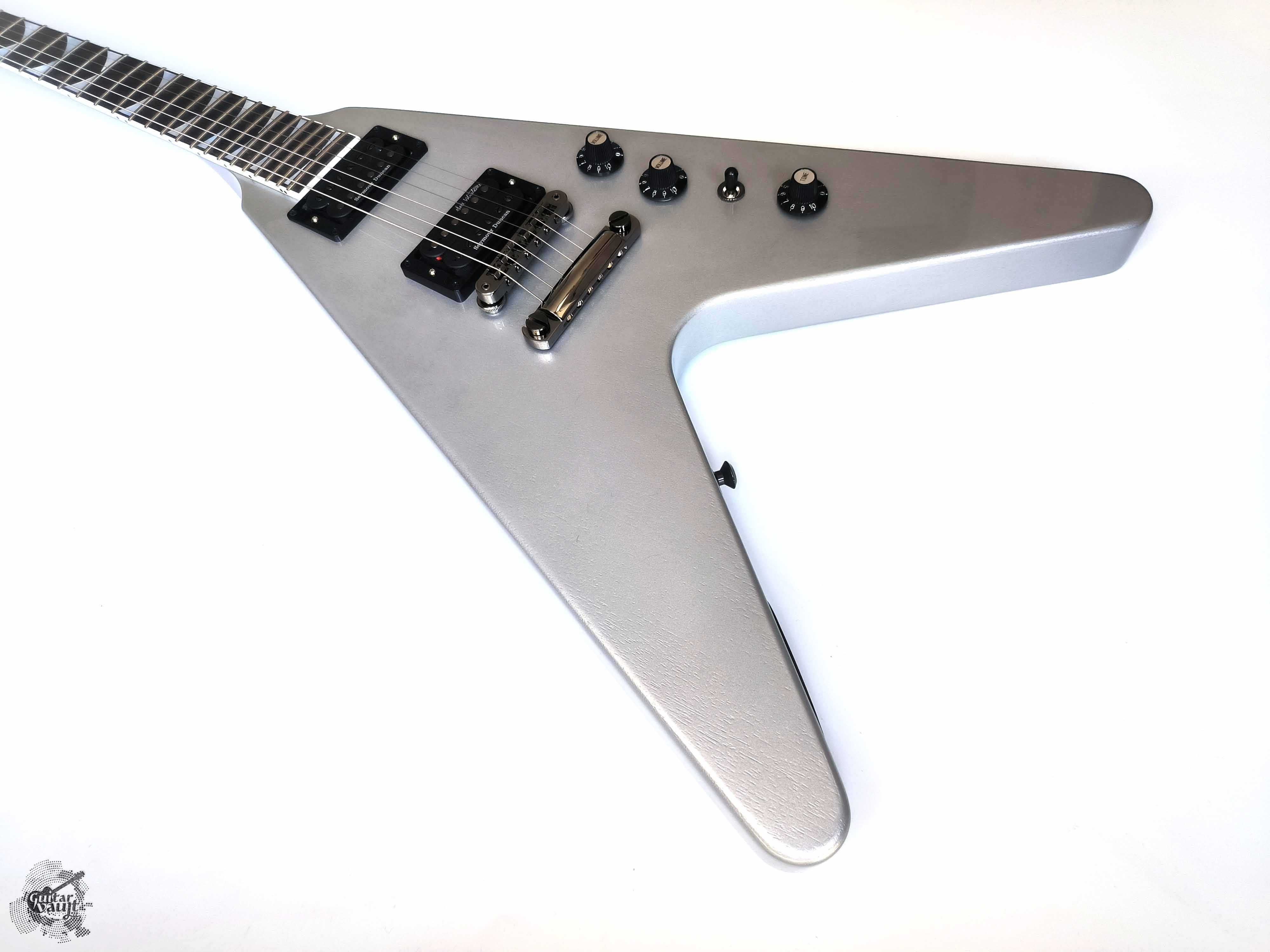 Новий Gibson Dave Mustaine Flying V EXP '2023 Silver Metallic - Demo