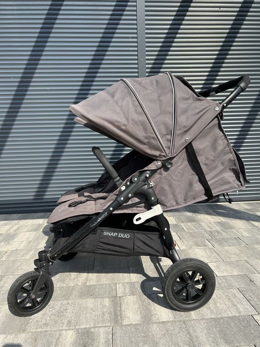 wózek bliźniaczy Valco Snap Duo | szary (dove grey)