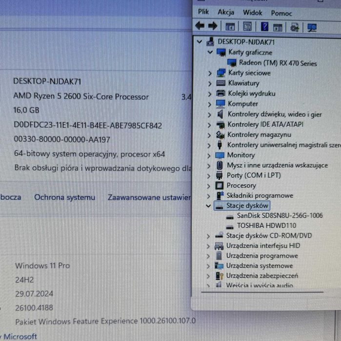 komputer do gier ryzen 5 2600 rx 470