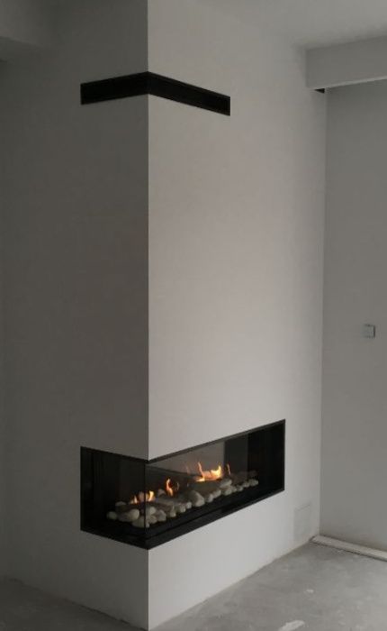 nowoczesny KOMINEK GAZOWY narożny LEO montaż 10 lat gwarancji kratki