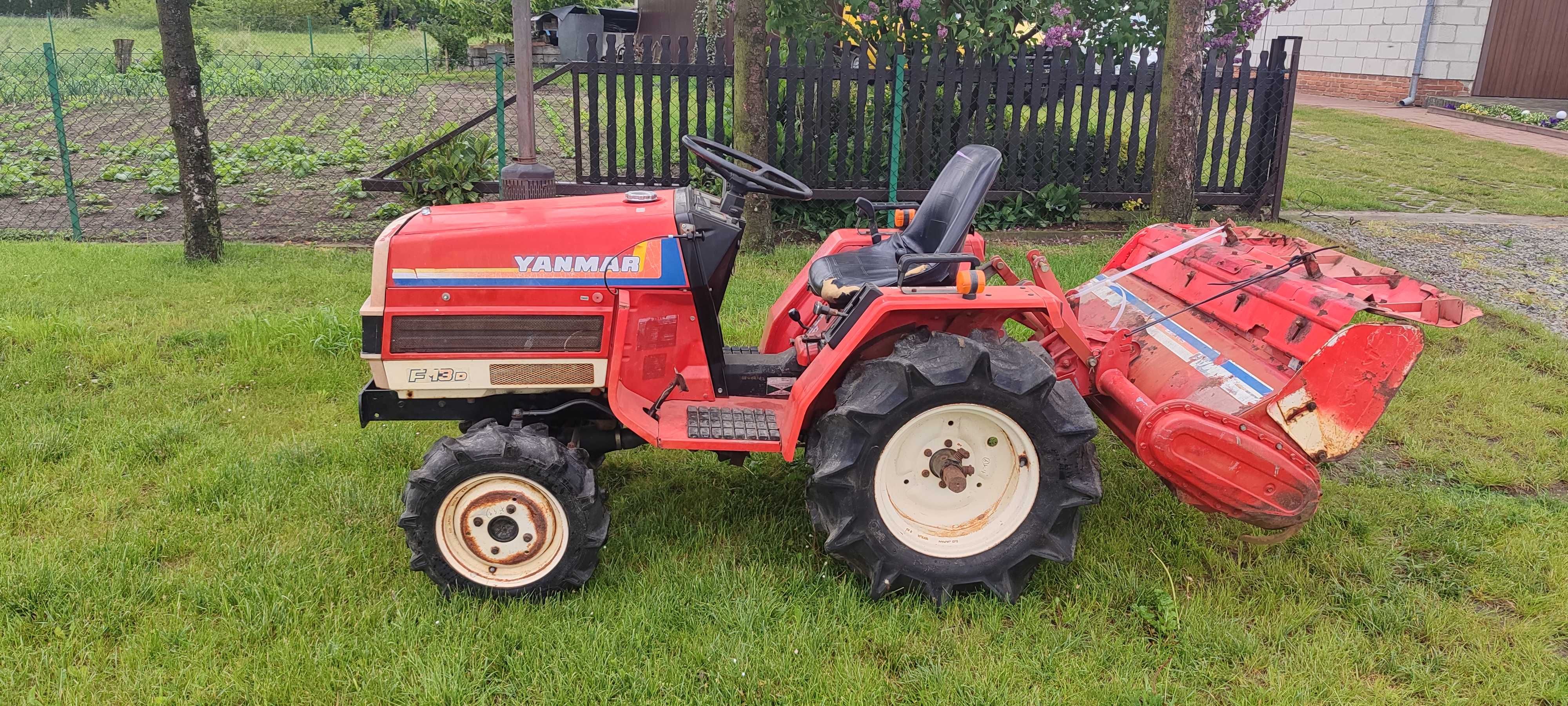 Traktorek Yanmar F13D z glebogryzarką