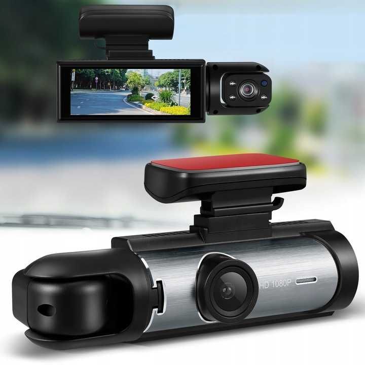 Kamera samochodowa podwójna ŚRODEK Full HD wideorejestrator 1080P
