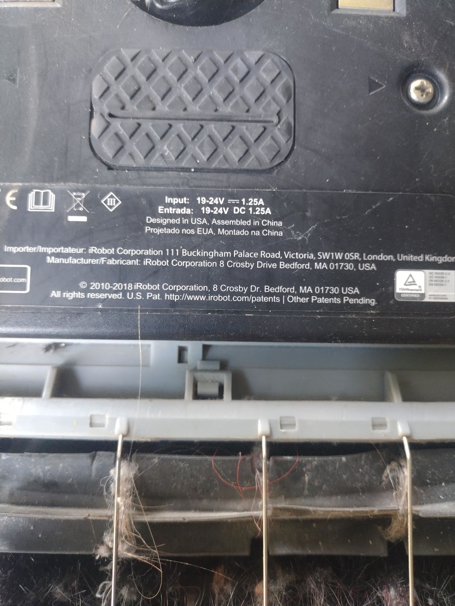 I robot Roomba uszkodzony