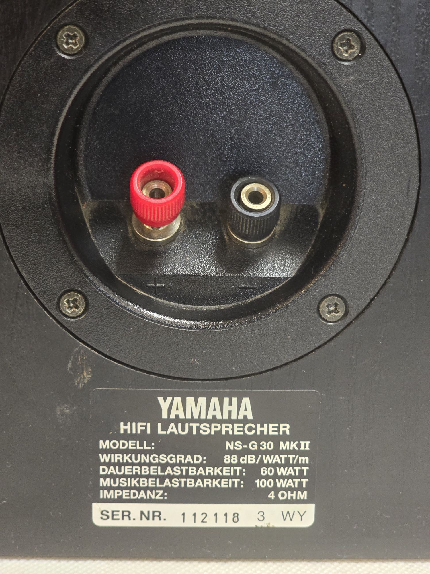Yamaha NS G 30 MK II 4ohm 60/100W kolumny ładne czarne monitory 88dB