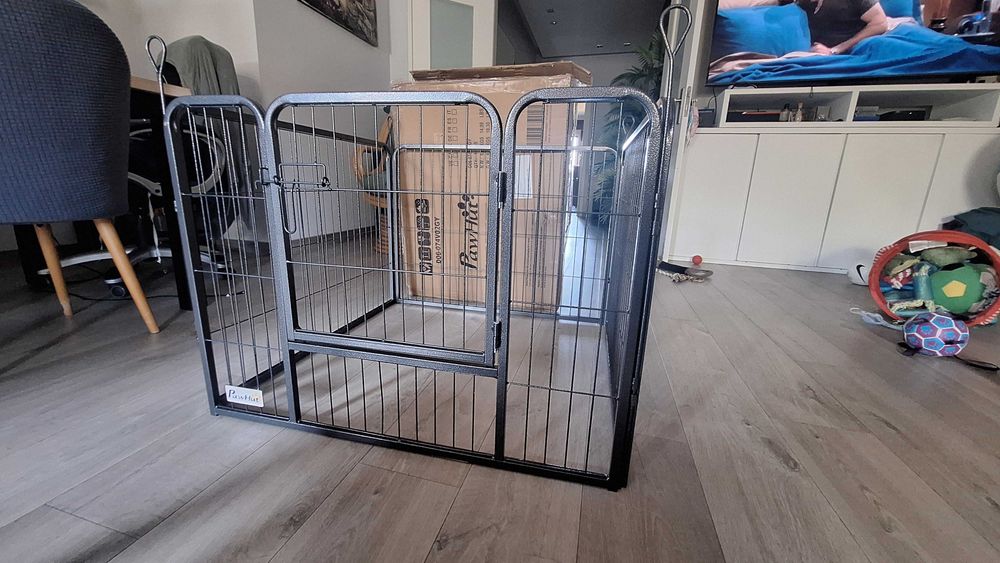 Crate jaula cão Pawhut 82x82x60