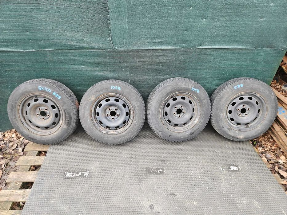 Kola Felgi R14 5x100 6J ET38 Stalowe Opony Zimowe 175/80 Audi VW Skoda Seat