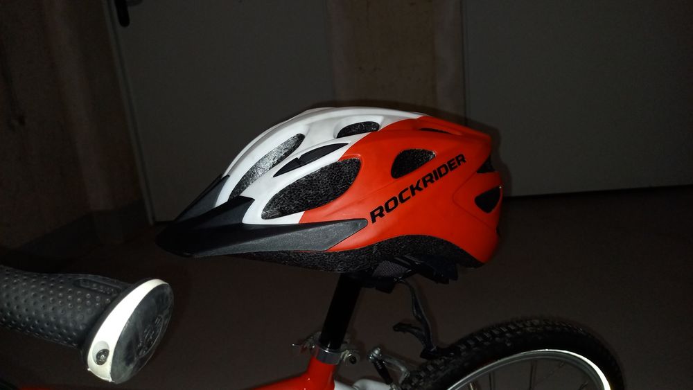 Kask rockrider BTWIN MTB 500 red 51-56