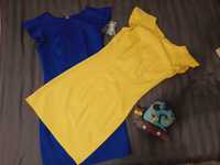 Платтячка (сукня) класична (синє, жовте) ціна за 1шт