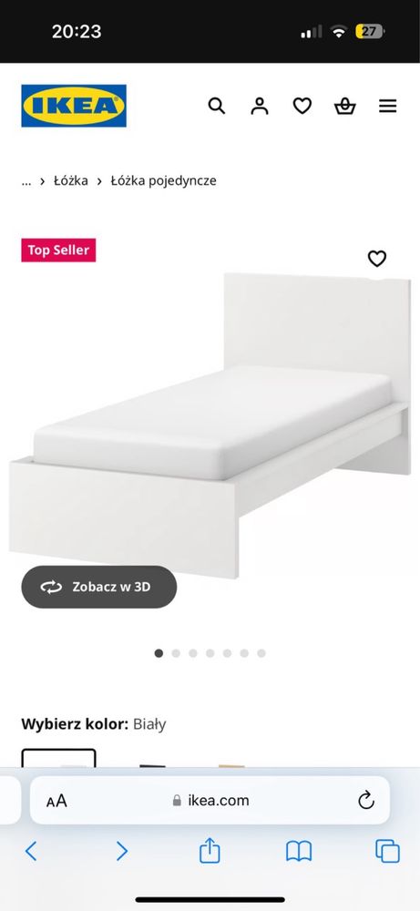 Łóżko pojedyncze