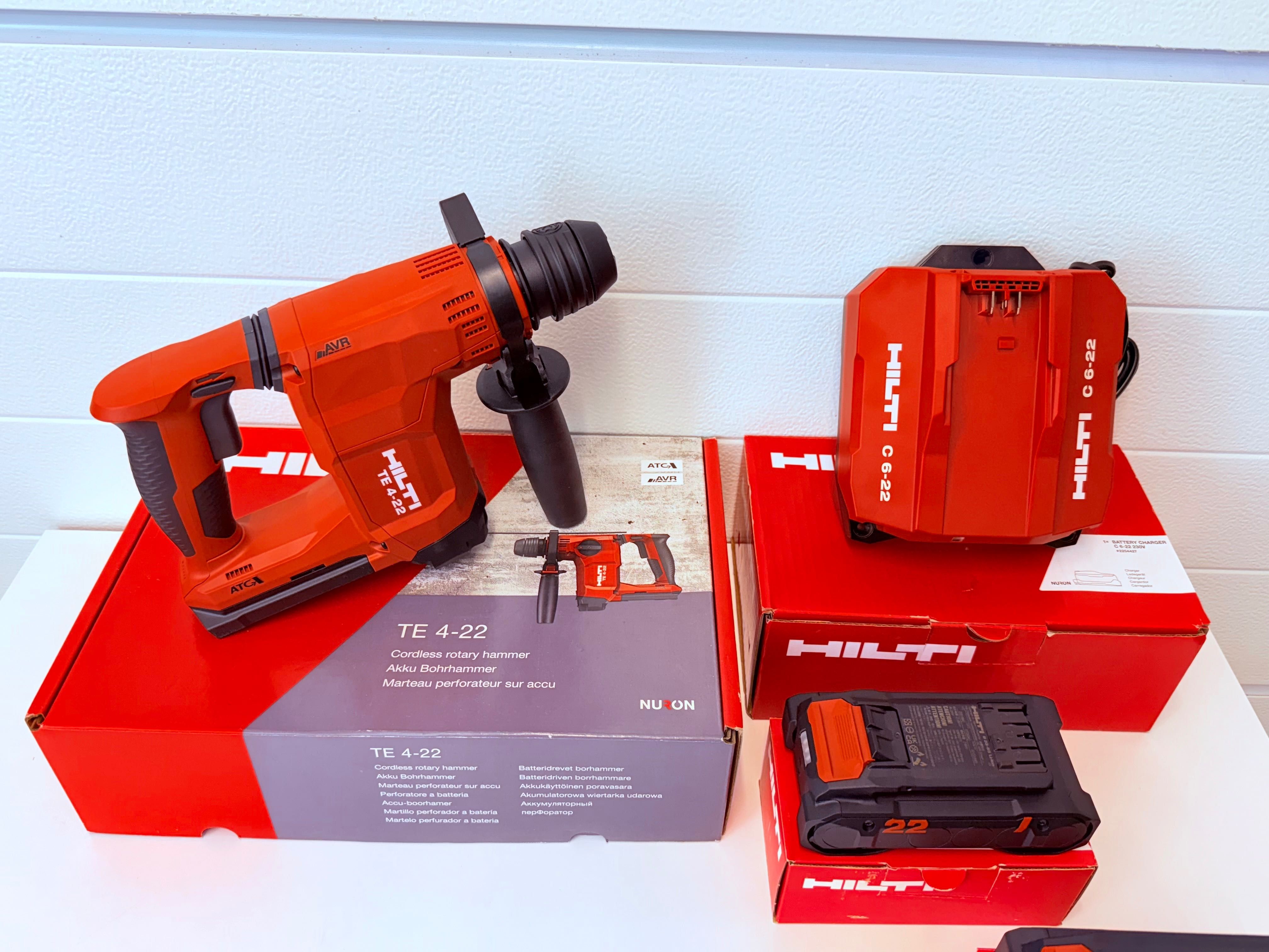 HILTI NURON młotowiertarka HILTI TE4-22DUŻY ZESTAW 2AKU wysyłka gratis