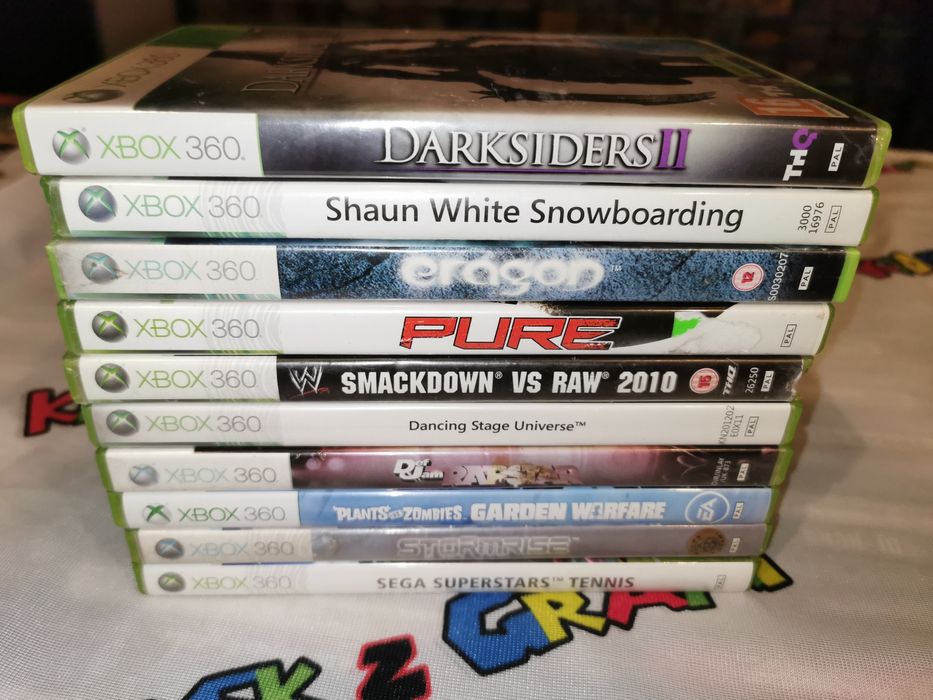 Zestaw 10 gier XBOX 360 (sklep) WYPRZEDAŻ NADWYŻEK cena za całość