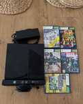 Kompletny Zestaw Xbox 360 E 4GB+ Kinect + 2 Pady + 5 Gier! Stan BDB!