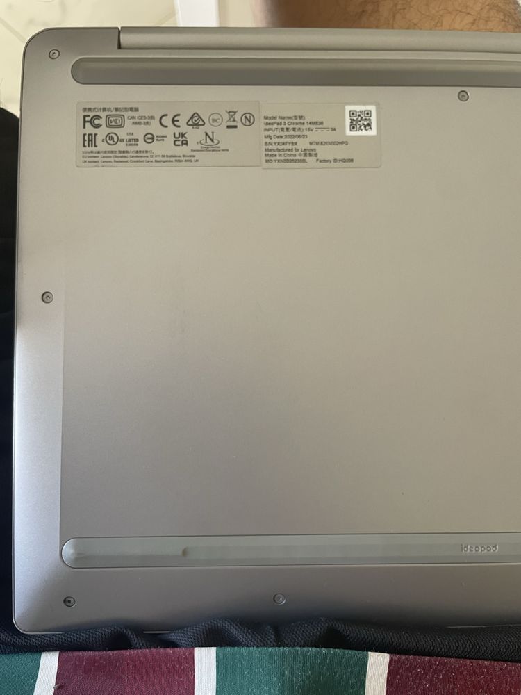 Chromebook lenovo 8GB RAM 128GB