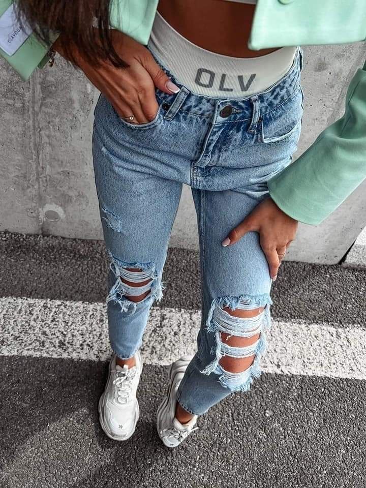 Spodnie damskie jeansy Olavoga Verti XS S M czarne niebieskie