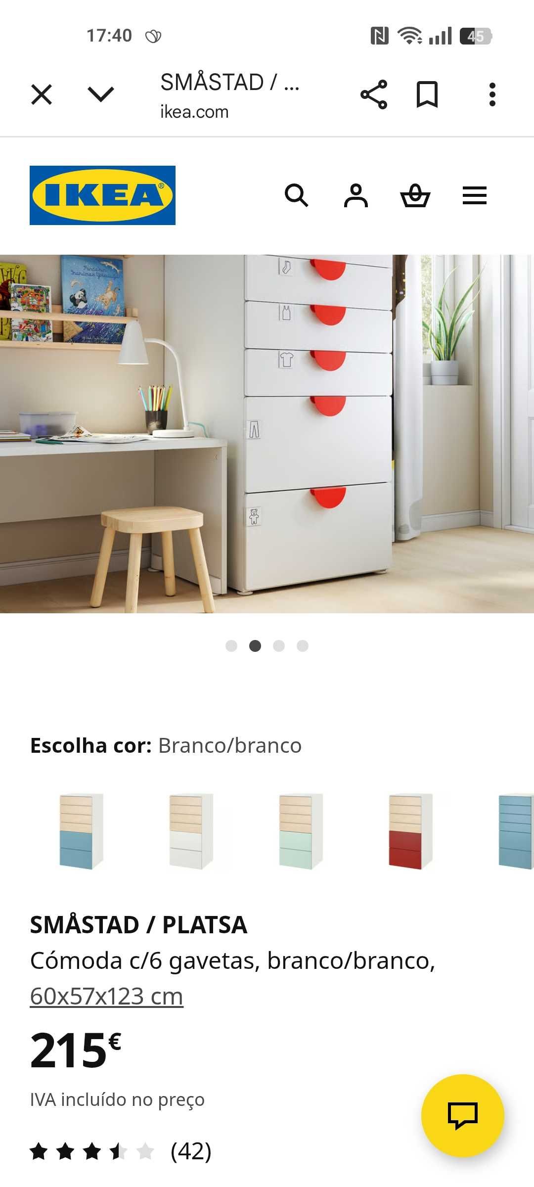Cómoda Branca Ikea