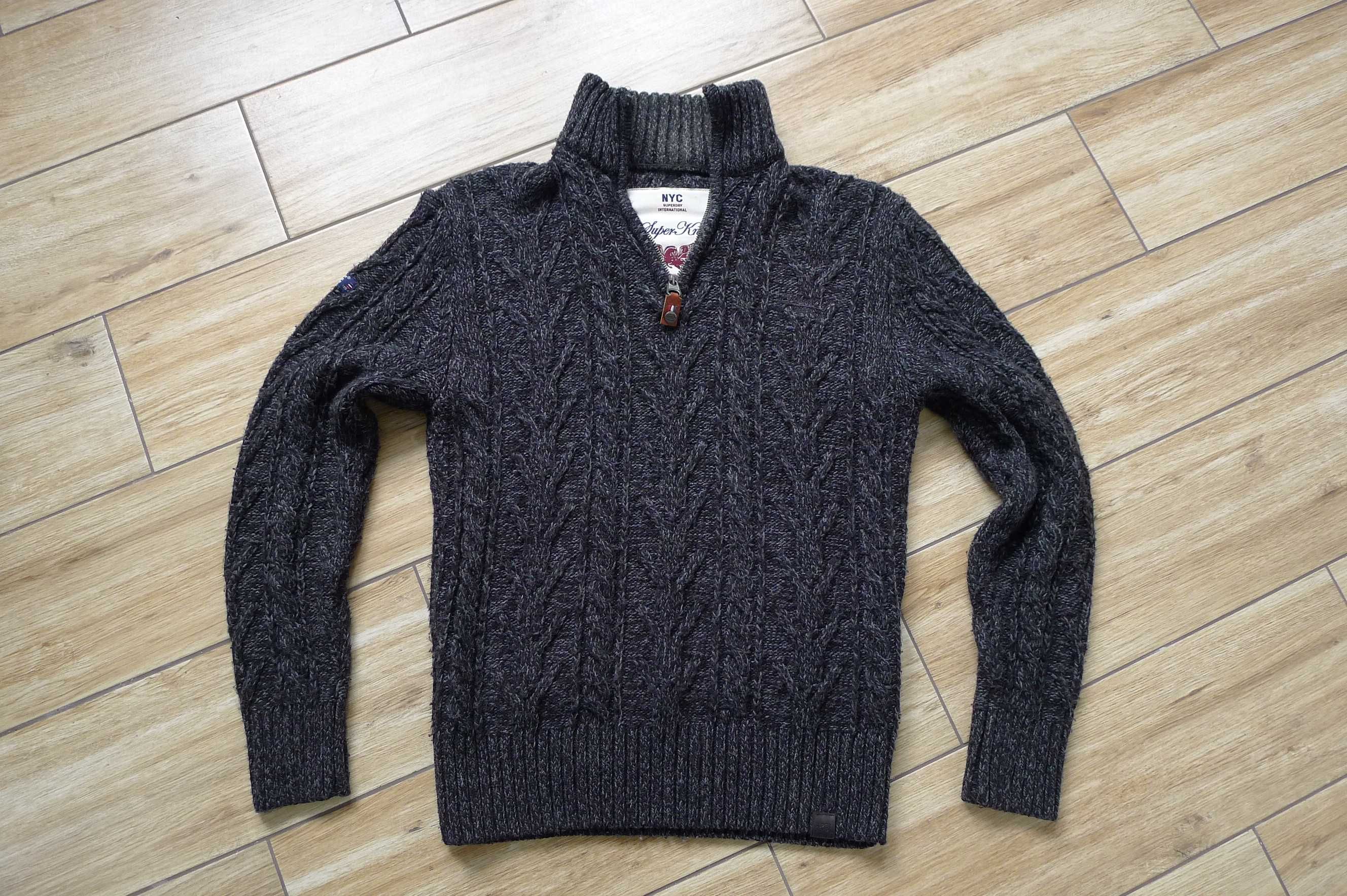 sweter SUPERDRY Japan Knit Wear welniany r. S