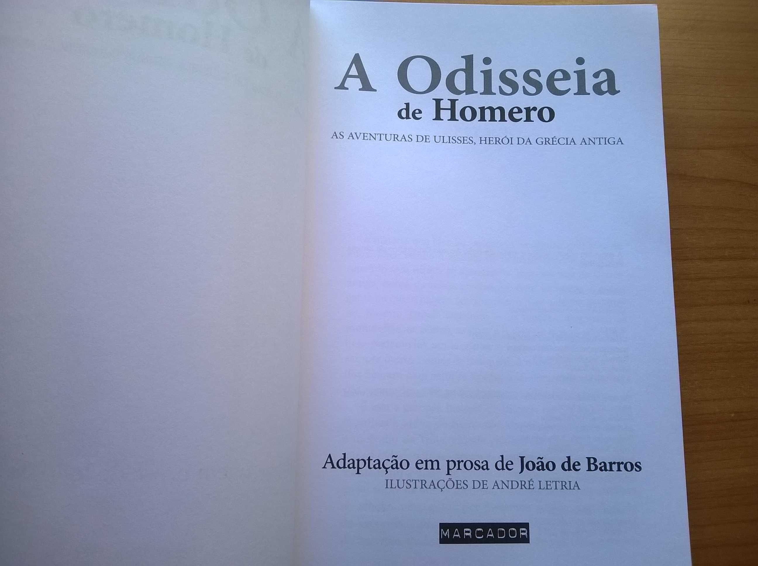 "A Odisseia" - de Homero uma Adaptação de João de Barros