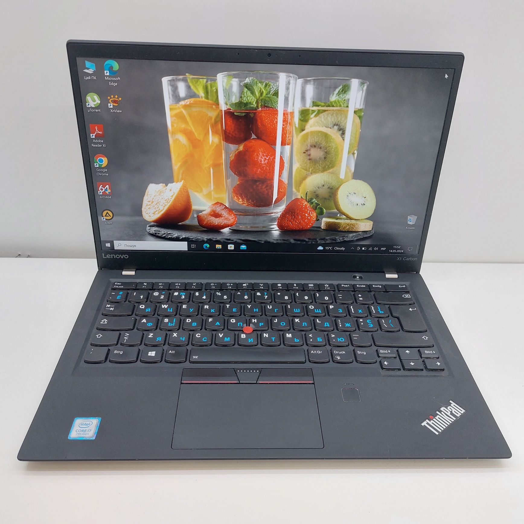 Lenovo ThinkPad X1 Carbon 14.1 FHD IPS/ i7-7500U/16 RAM/ 512 SSD бу