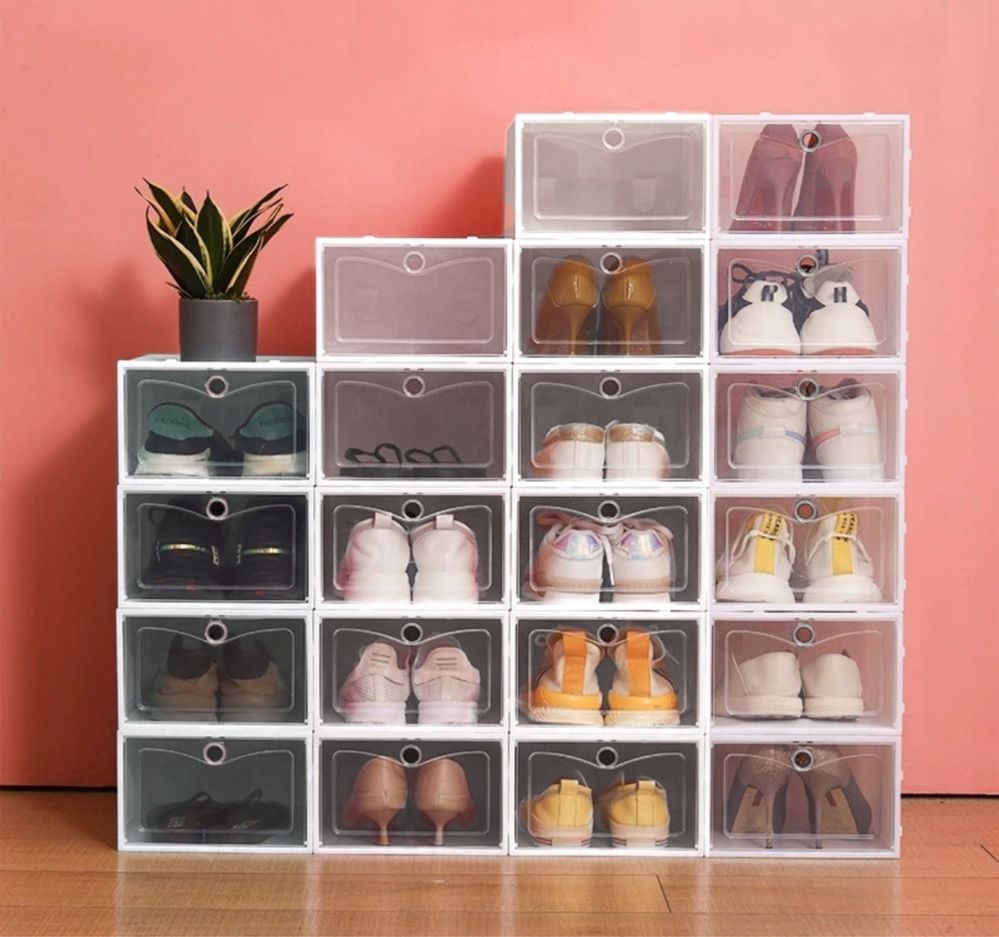 Organizer Pudełko Boxy Na Buty Obuwie 10 Sztuk Pudełka Box z Klapą