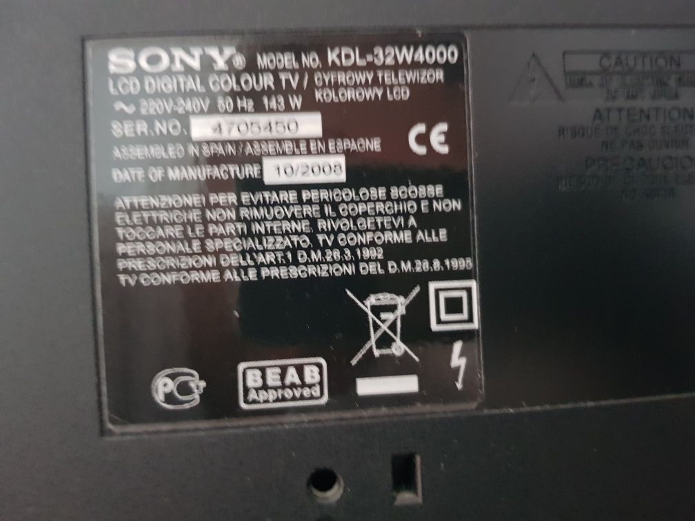 Telewizor Sony KDL-32W4000