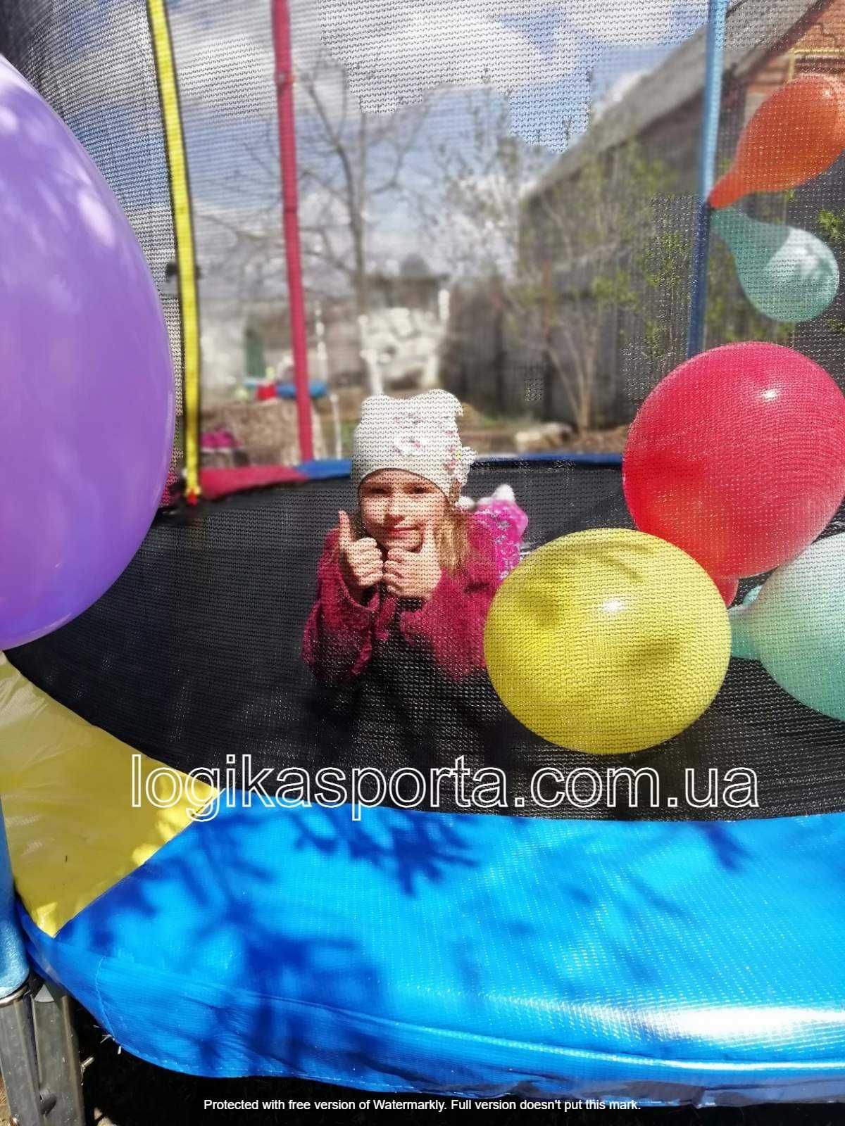 Батут з внутрішньою сіткою JUST FUN 244 см. багато різних розмірів