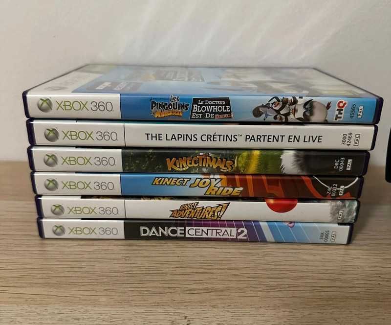 Xbox 360 Kinect + 6 Jogos