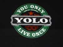 YOU ONLY LIVE ONCE * koszulka T-SHIRT * czarna *roz.M