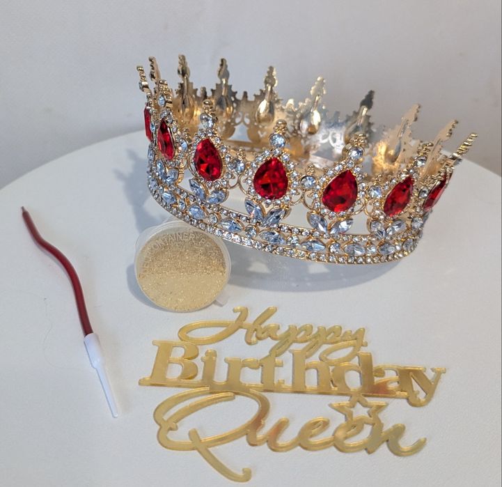 Корона на торт набір блискітки