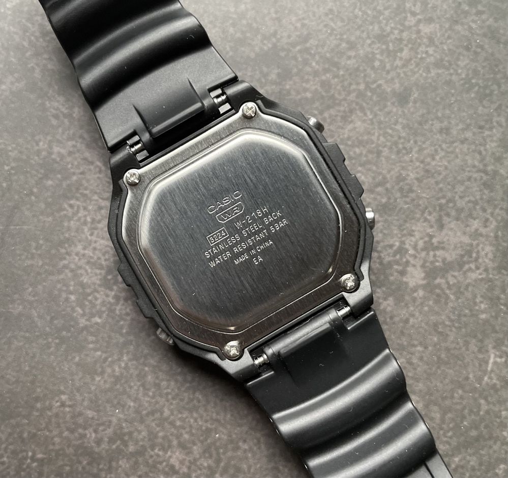 Годинник Casio W-218H-1A новий оригінал illuminator великий вибір