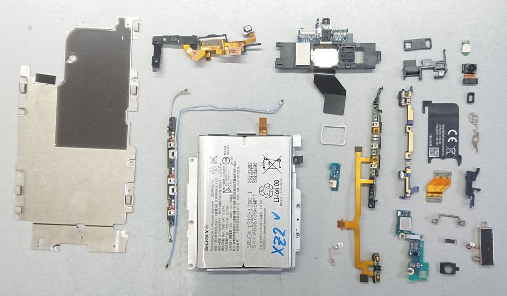 Sony Xperia XZ2 H8216 H8266 Шлейф Камера Разъем Кнопки