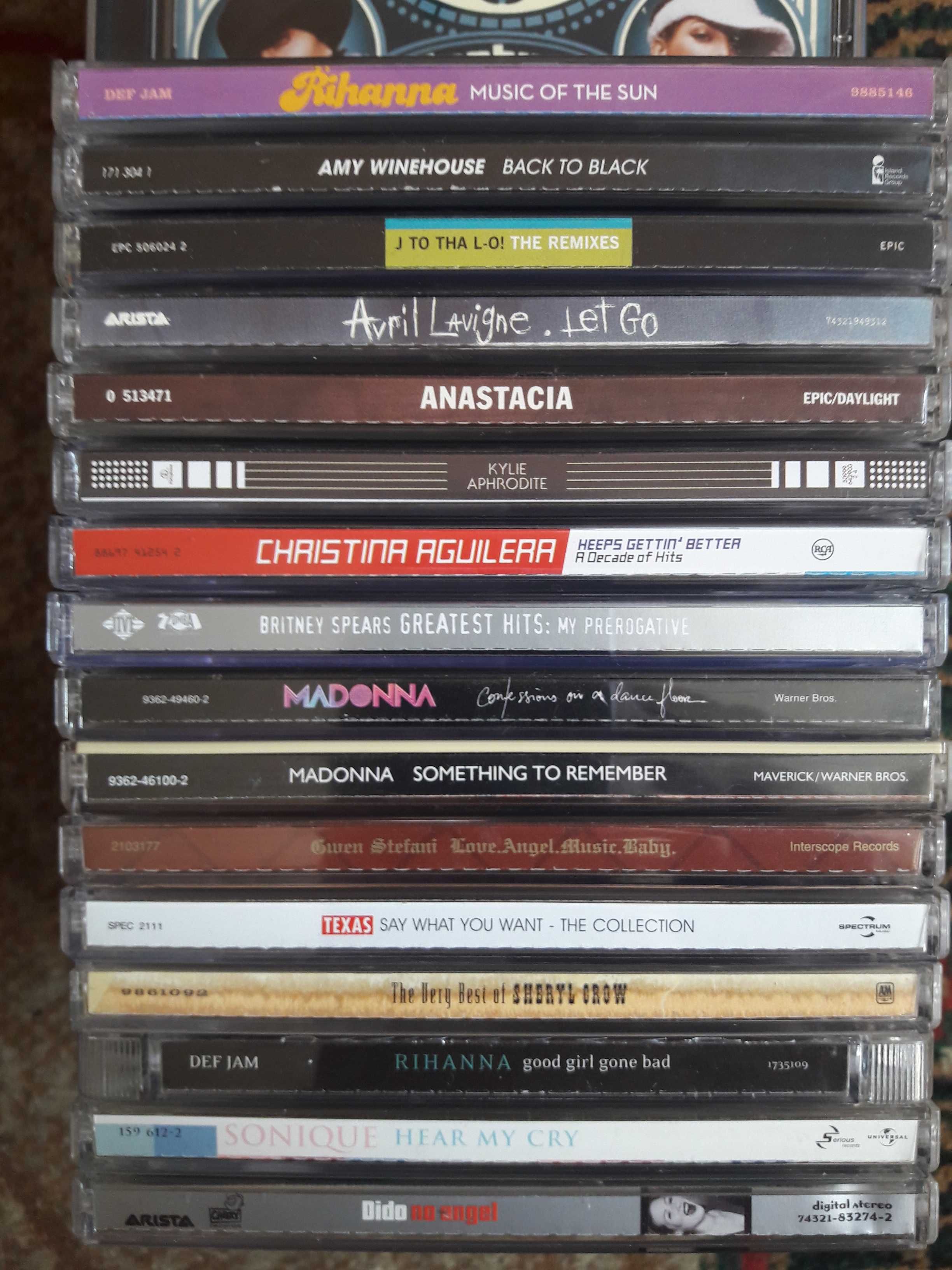 CD Madonna, A.Lavigne ,Kylie,Rihanna,Anastacia,Sonique Dido,J.Lo,Texas