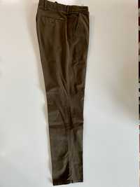 Spodnie chinos Massimo Dutti w kolorze brązowym i rozmiarze 38