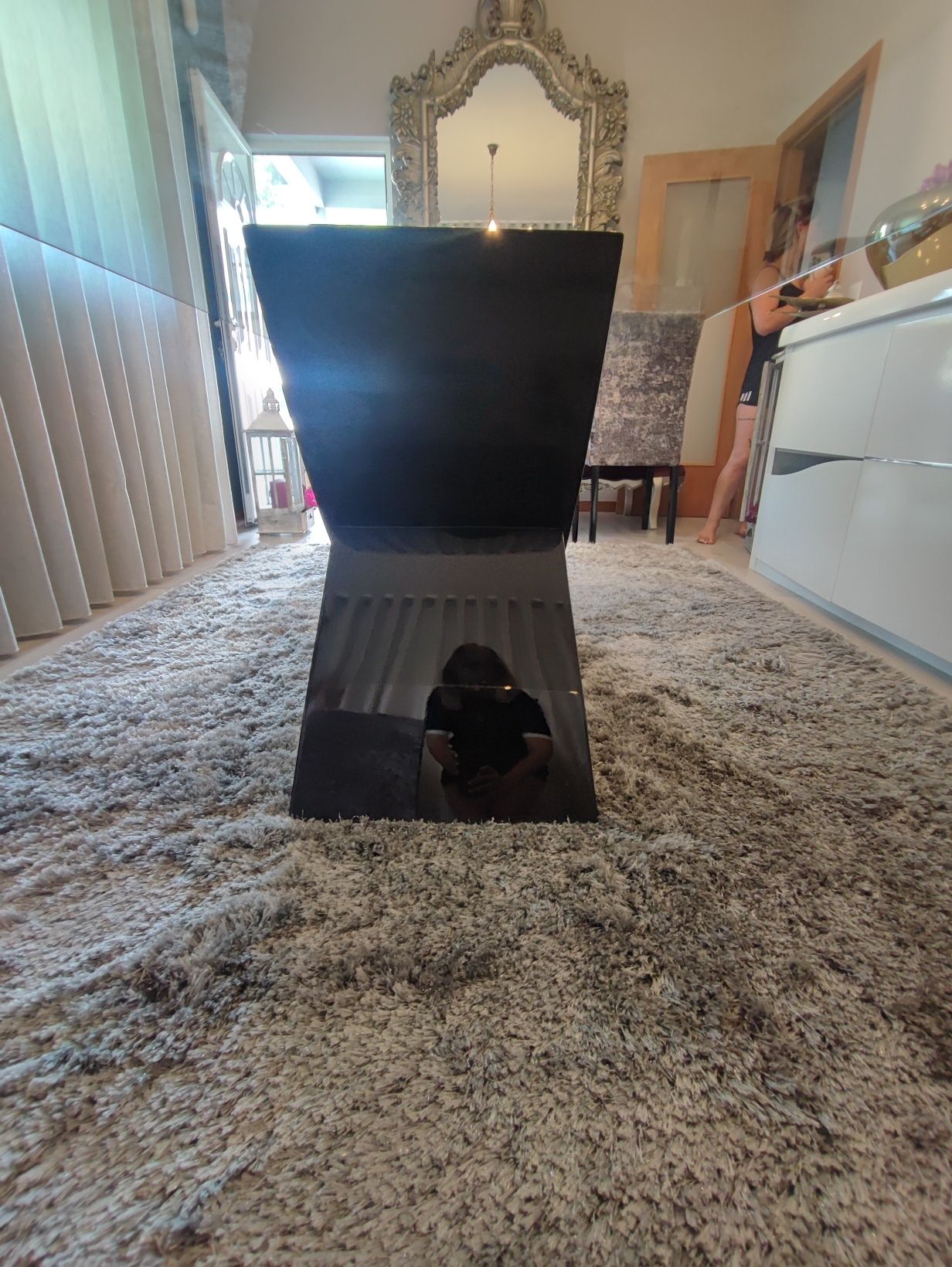 Mesa de vidro para sala -  Como Nova