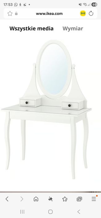Toaletka firmy Ikea