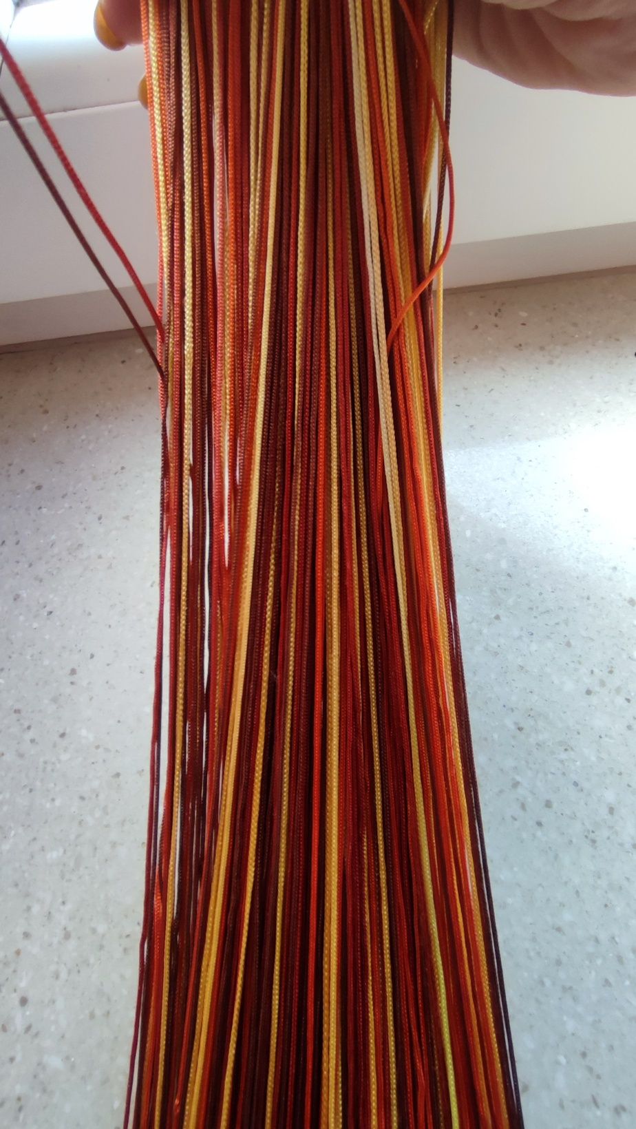 Firanka spagetti sznurki zasłona zasłonka
